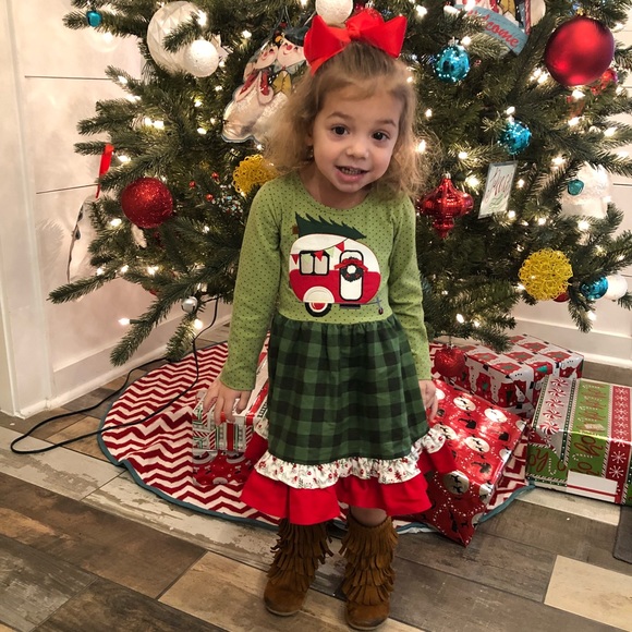 ricrac and ruffles christmas dress
